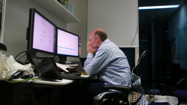 86th of 4th 365: Working late on a Friday