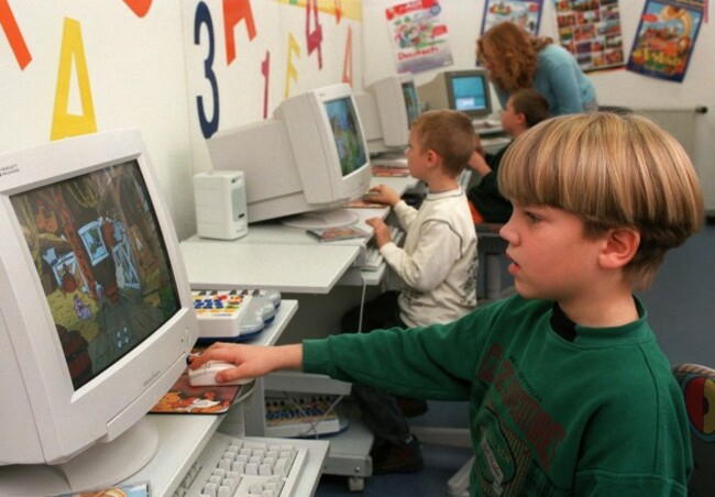Children at computer