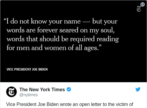 Tweet by @The New York Times