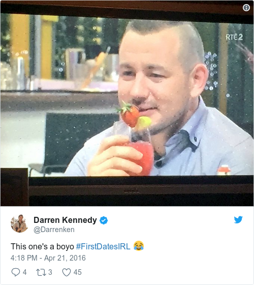 Tweet by @Darren Kennedy