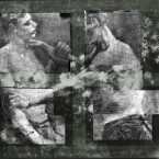 A new high-tech x-ray imaging technique revealed these two wrestlers. The details of the pigments used in the design allowed experts to identify it as a Van Gogh work. (Via Kroeller-Mueller Museum)